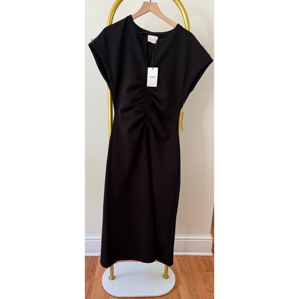 Few Moda NEW o.p.t Roxy Ponte Black Knit Dress, Size 8 - Picture 4 of 8